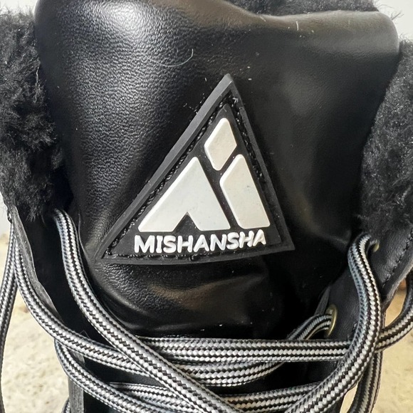 MISHANSHA QUILTED FLEECE LINED‎ ANKLE SNOW BOOTS IN BLACK NWOB WOMEN'S SIZE 7 - Picture 8 of 11